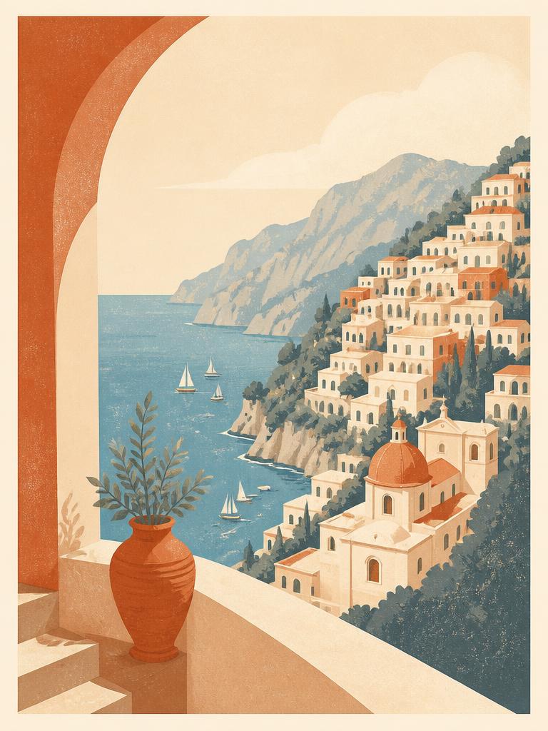 Amalfi Terrace shown in a living room